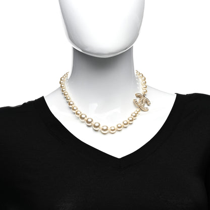 Chanel Pearl CC 100th Anniversary Necklace Light Gold 2 of 4