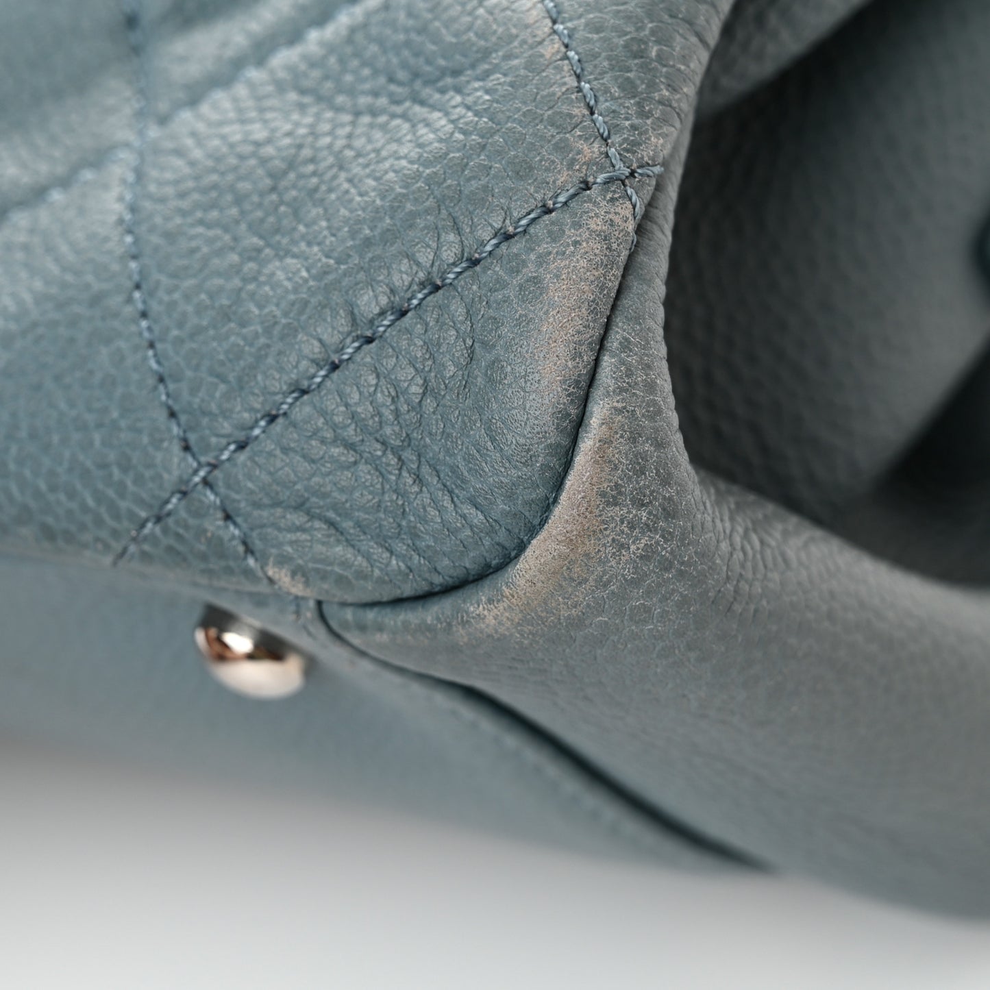 Caviar Quilted Timeless CC Tote Blue