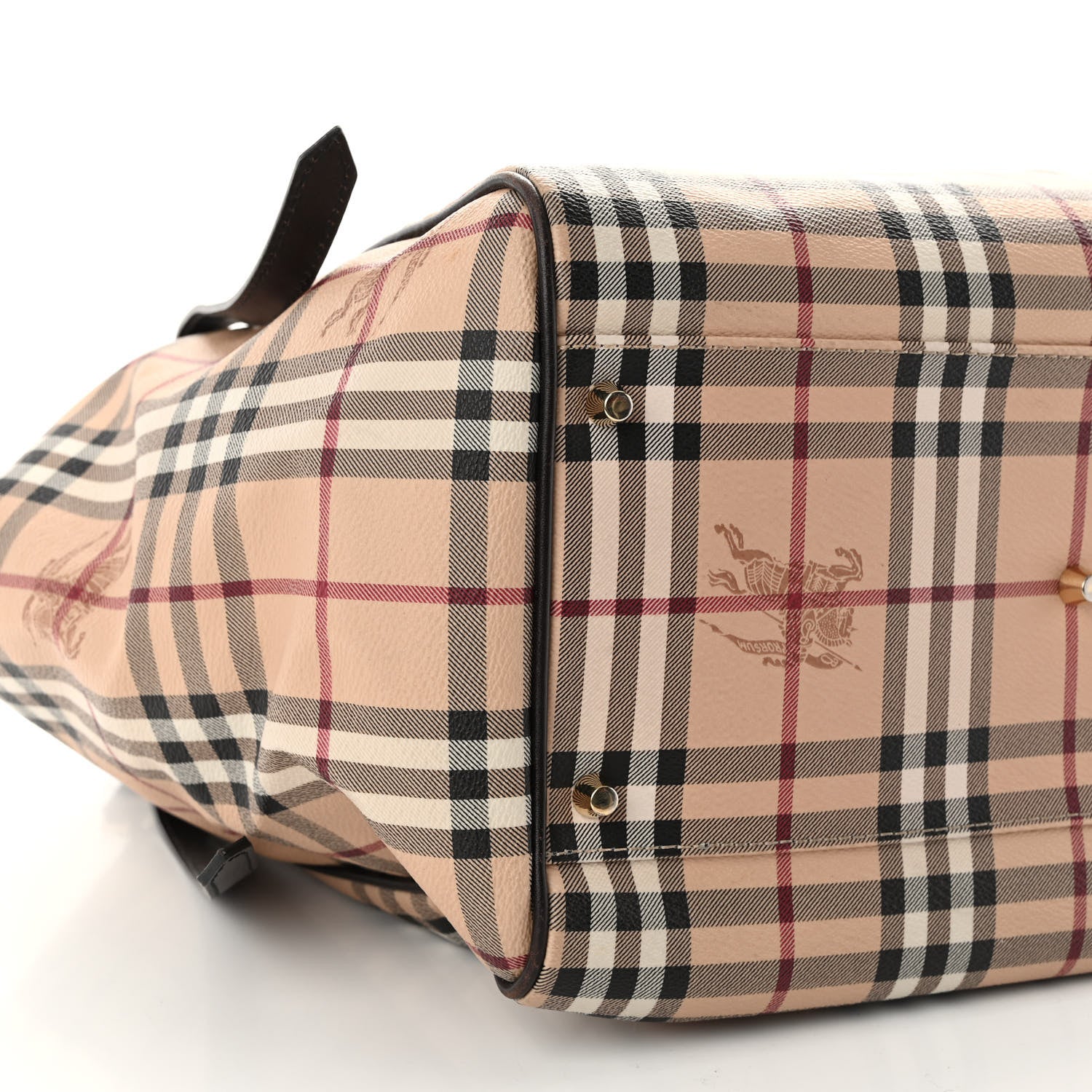 Burberry Haymarket Check Large Canterbury Tote Brown 8 of 11