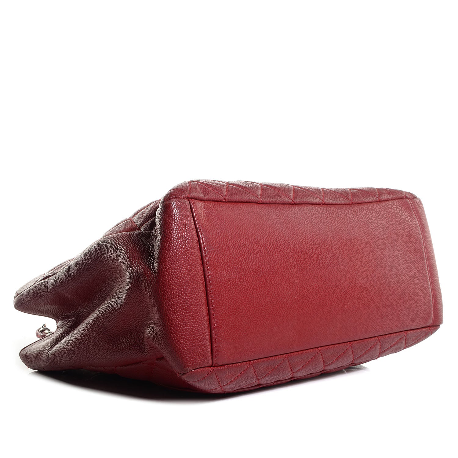 Chanel Caviar Grand Shopping Tote GST Red 4 of 8