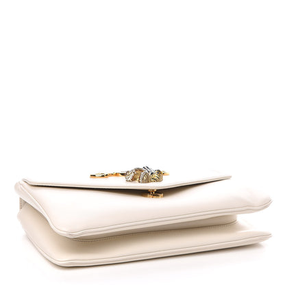 Gucci Vitello Palmellato Lux Crystal Medium Rajah Shoulder Bag Mystic White Multicolor 4 of 10