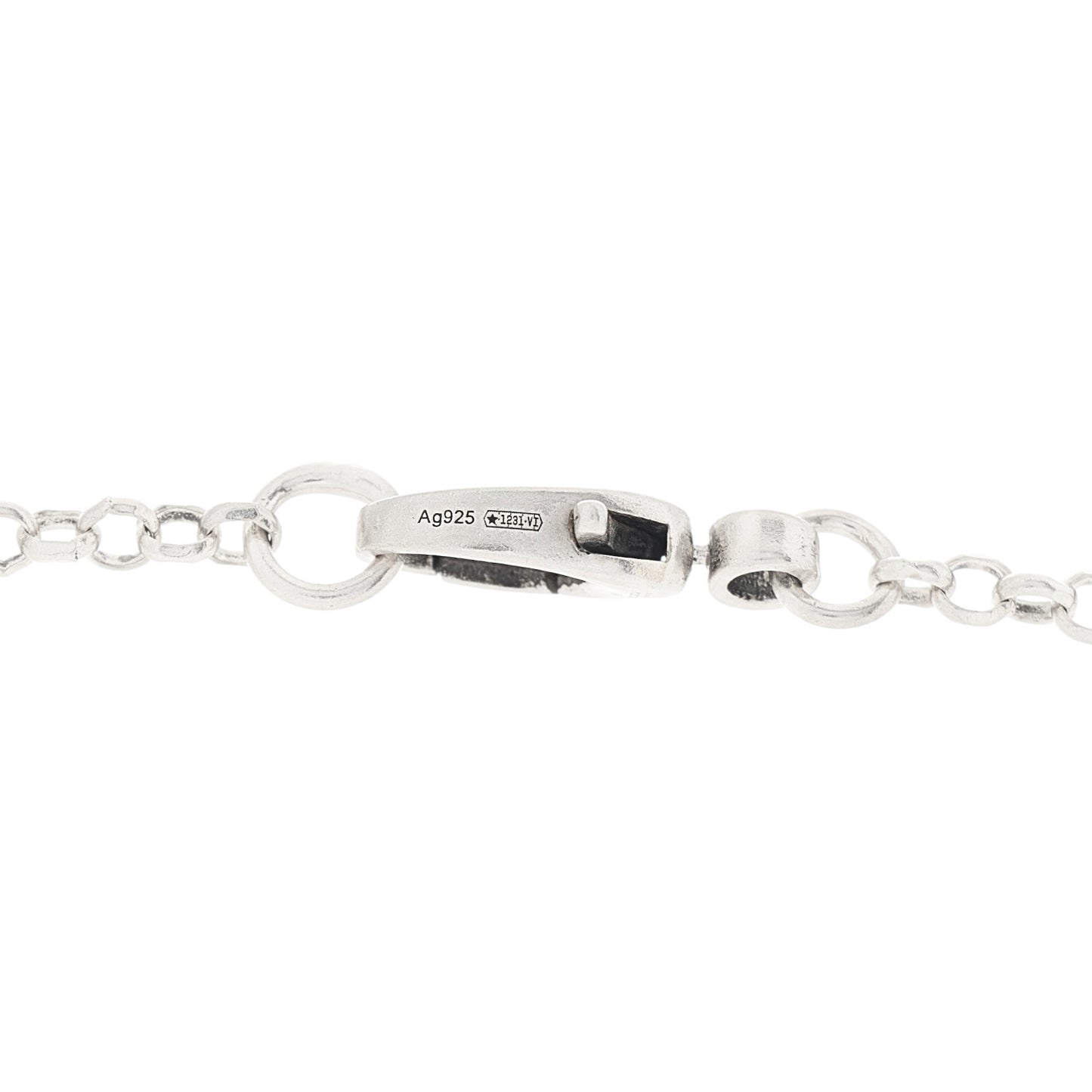 Sterling Silver Double G Key Pendant Necklace