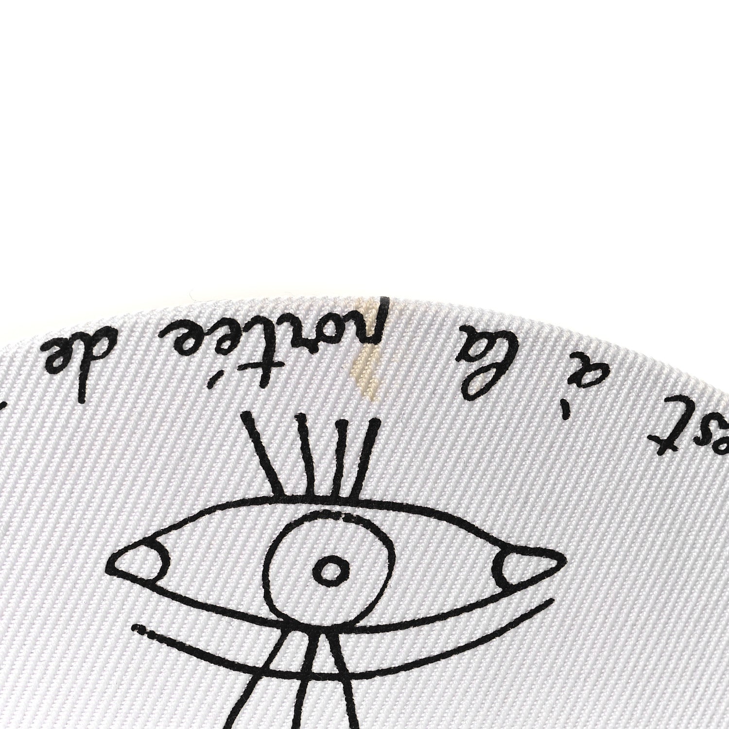Christian Dior Canvas Printed Daydream Words Cap Hat 57 White 8 of 10