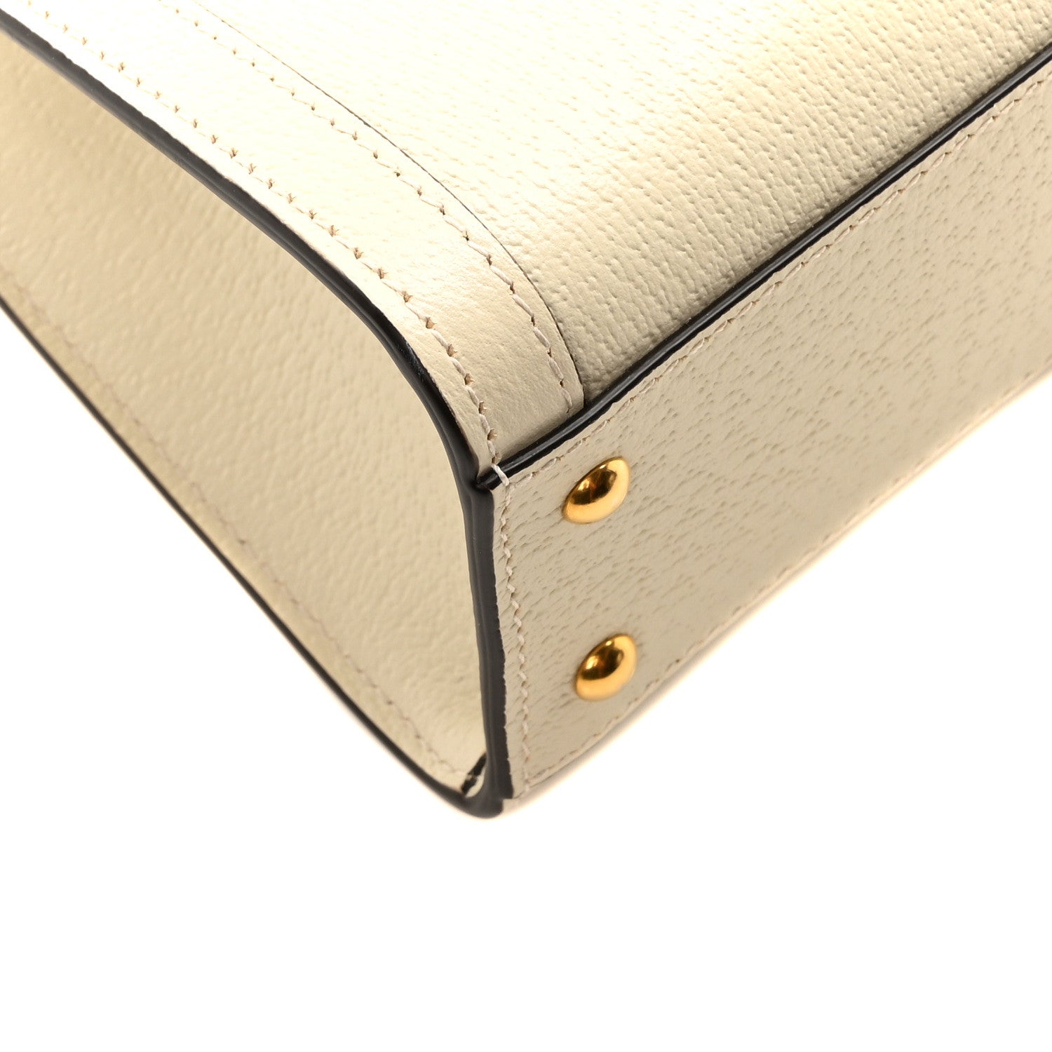 Gucci Textured Dollar Calfskin Web Small Diana Shoulder Bag Mystic White Hibiscus Red 9 of 11