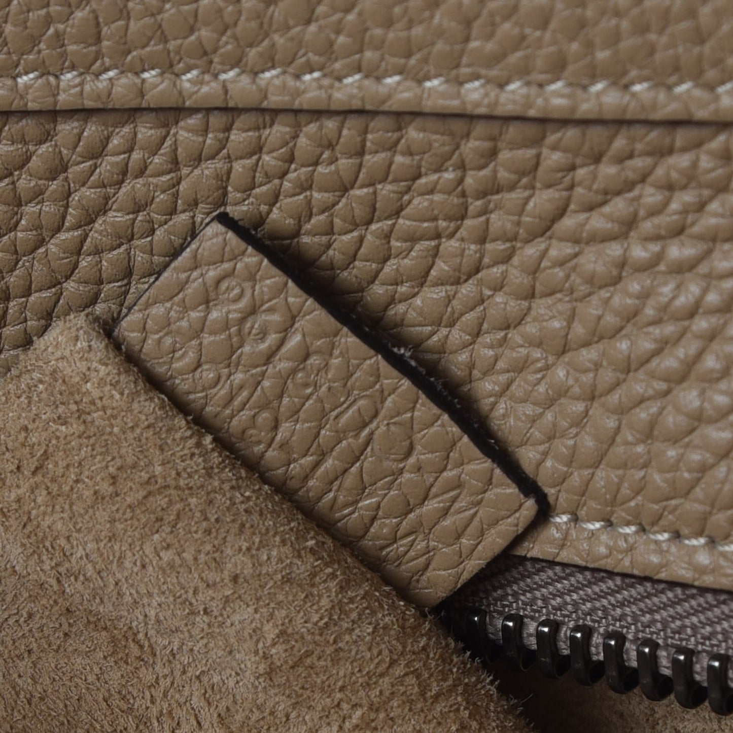Drummed Calfskin Mini Luggage Dune