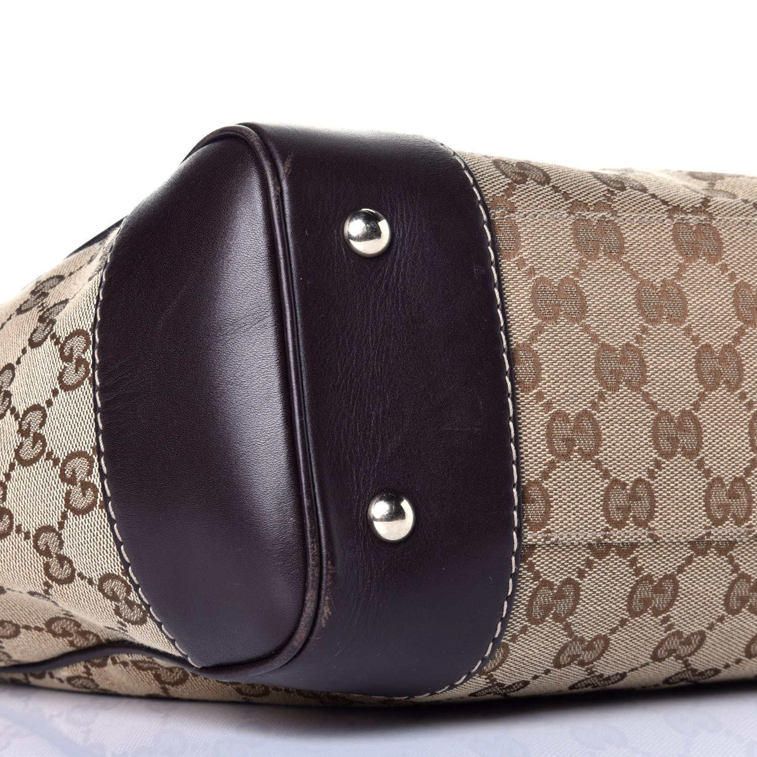 Gucci Monogram Web Medium Mayfair Tote Dark Brown 8 of 9