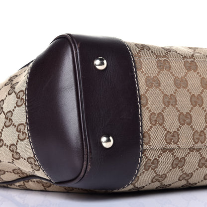 Gucci Monogram Web Medium Mayfair Tote Dark Brown 8 of 9