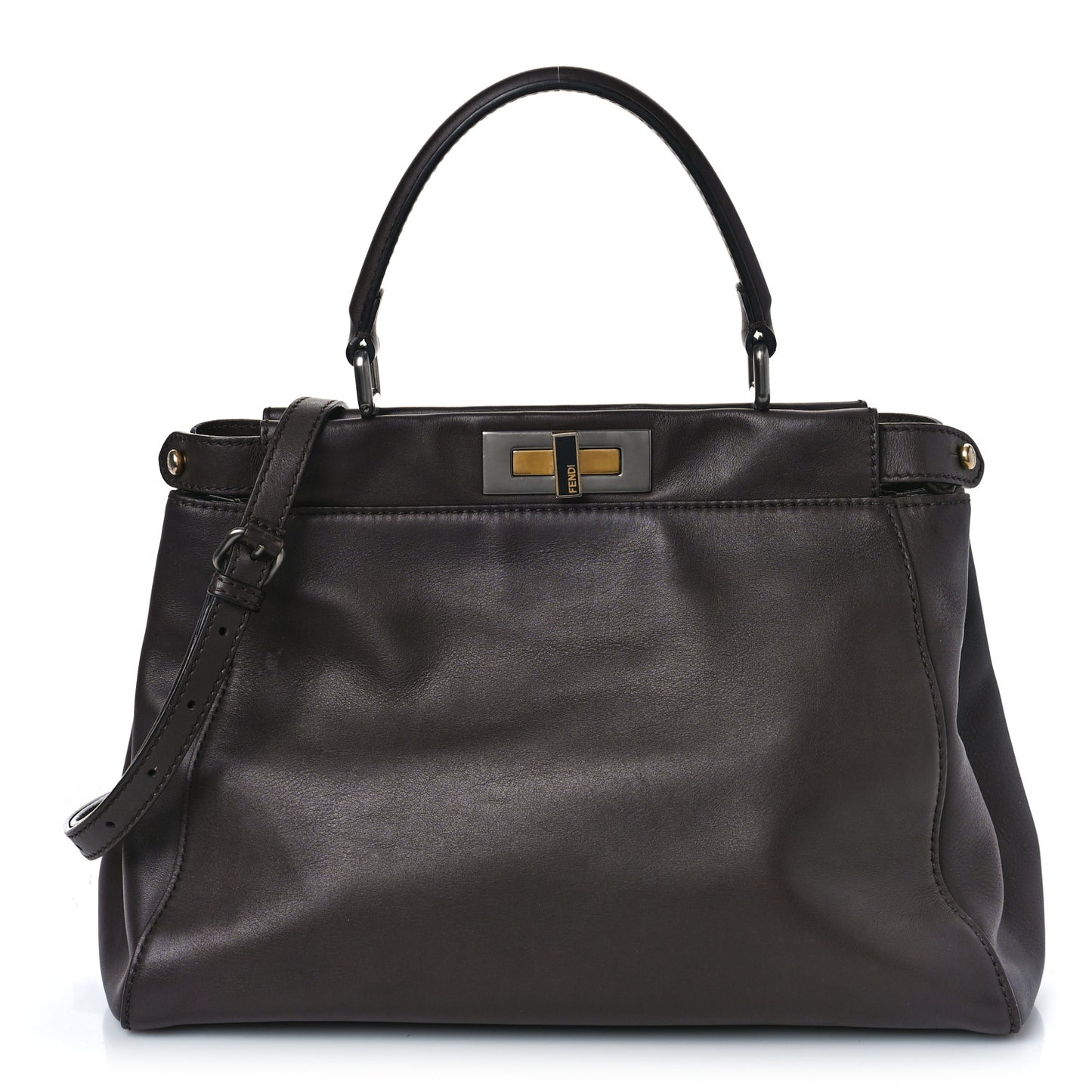 Vitello Suede Medium Peekaboo Iconic Satchel Ametista