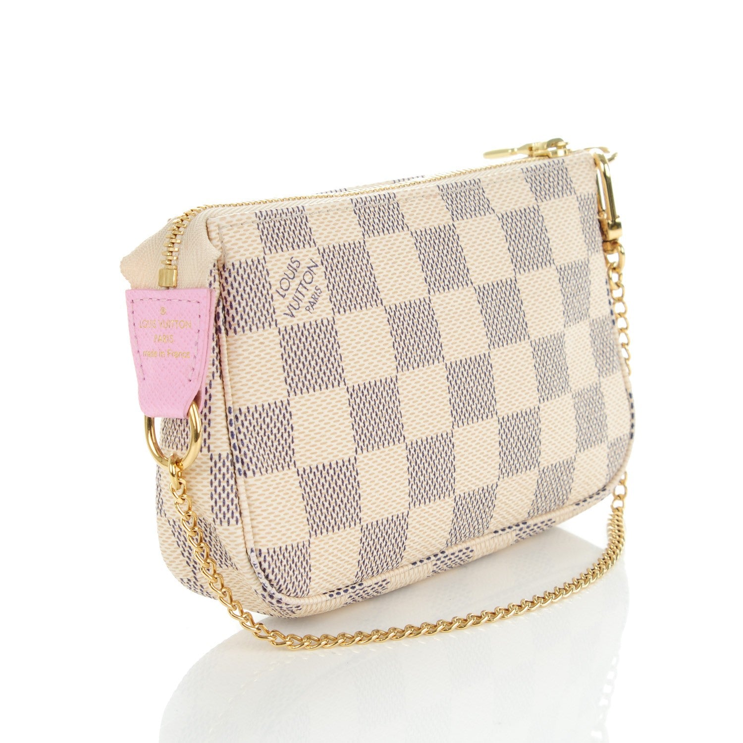 Louis Vuitton Damier Azur 2016 Christmas Animation Mini Pochette Accessories 3 of 7