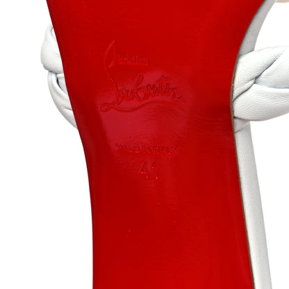 Christian Louboutin Nappa Marmela Mules 41 Bianco 7 of 8