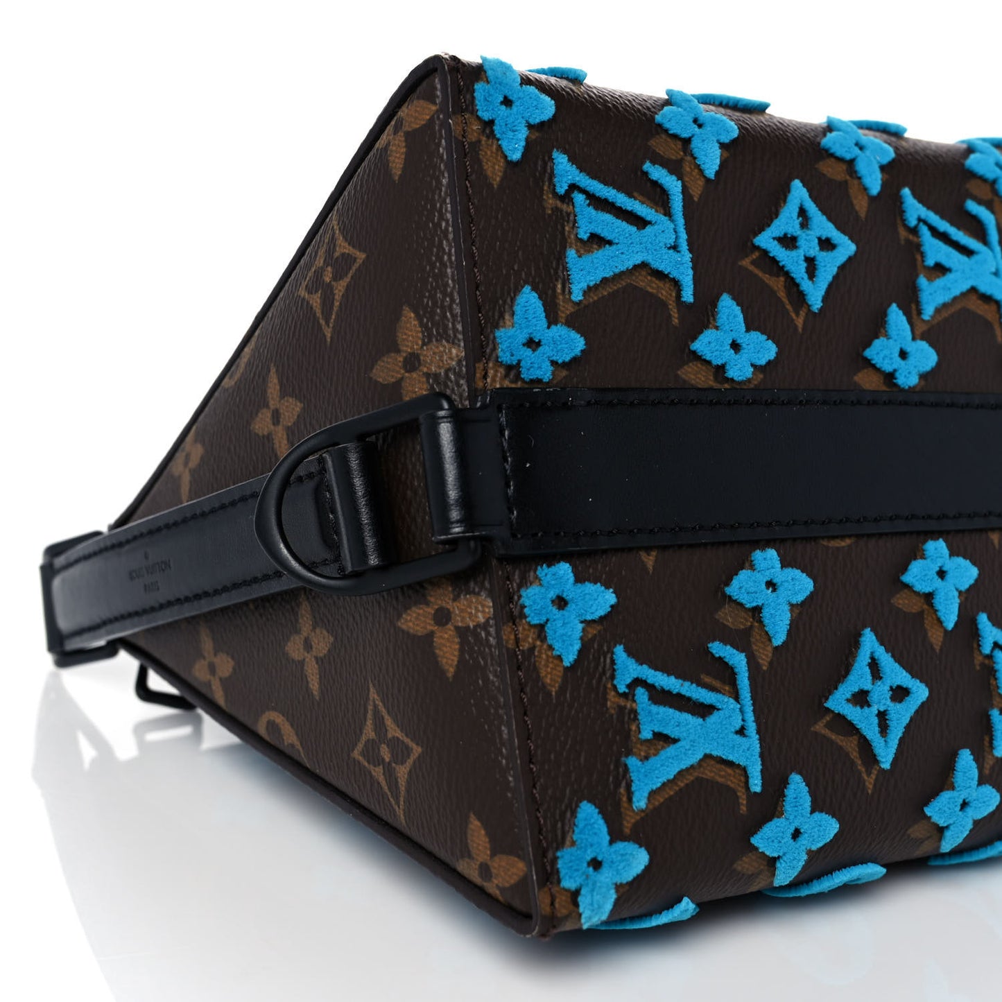 Monogram Tuffetage Triangle Messenger Turquoise