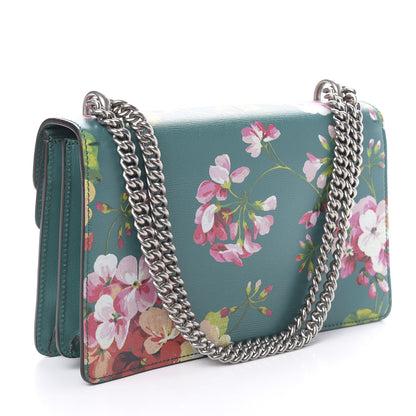 Gucci Calfskin Blooms Print Small Dionysus Shoulder Bag Bright Emerald Multicolor 3 of 10