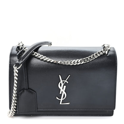 Saint Laurent Calfskin Medium Monogram Sunset Black 1 of 13