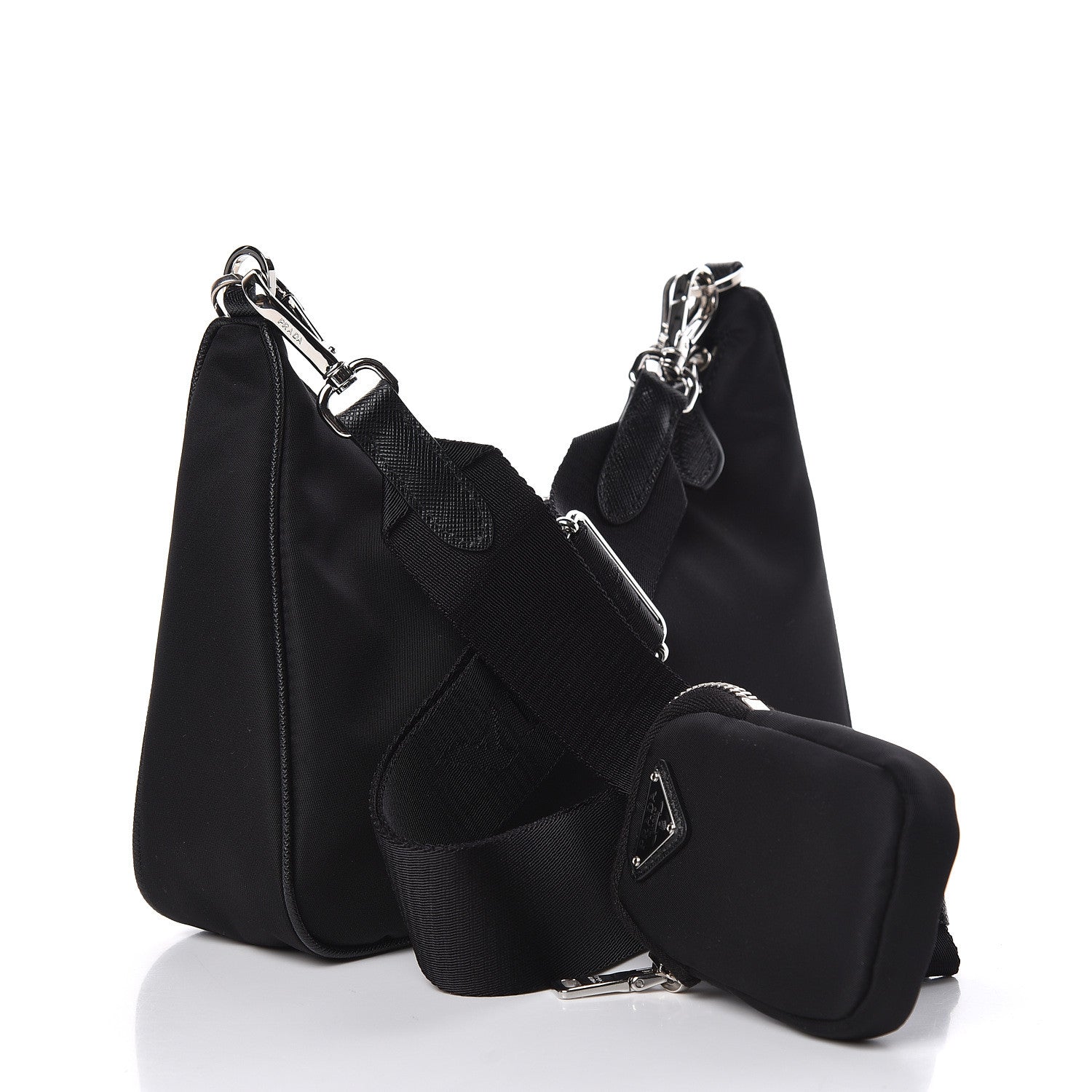 Prada Nylon Re-Edition 2005 Shoulder Bag Black 3 of 11