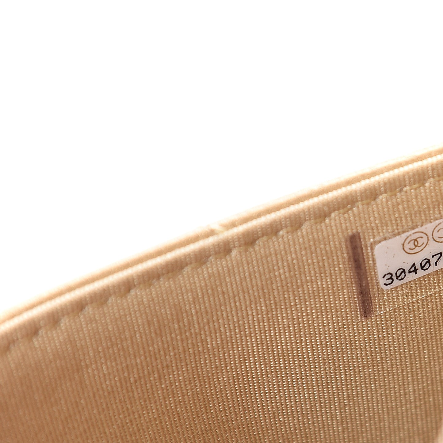 Metallic Goatskin Quilted 19 Wallet On Chain WOC Gold