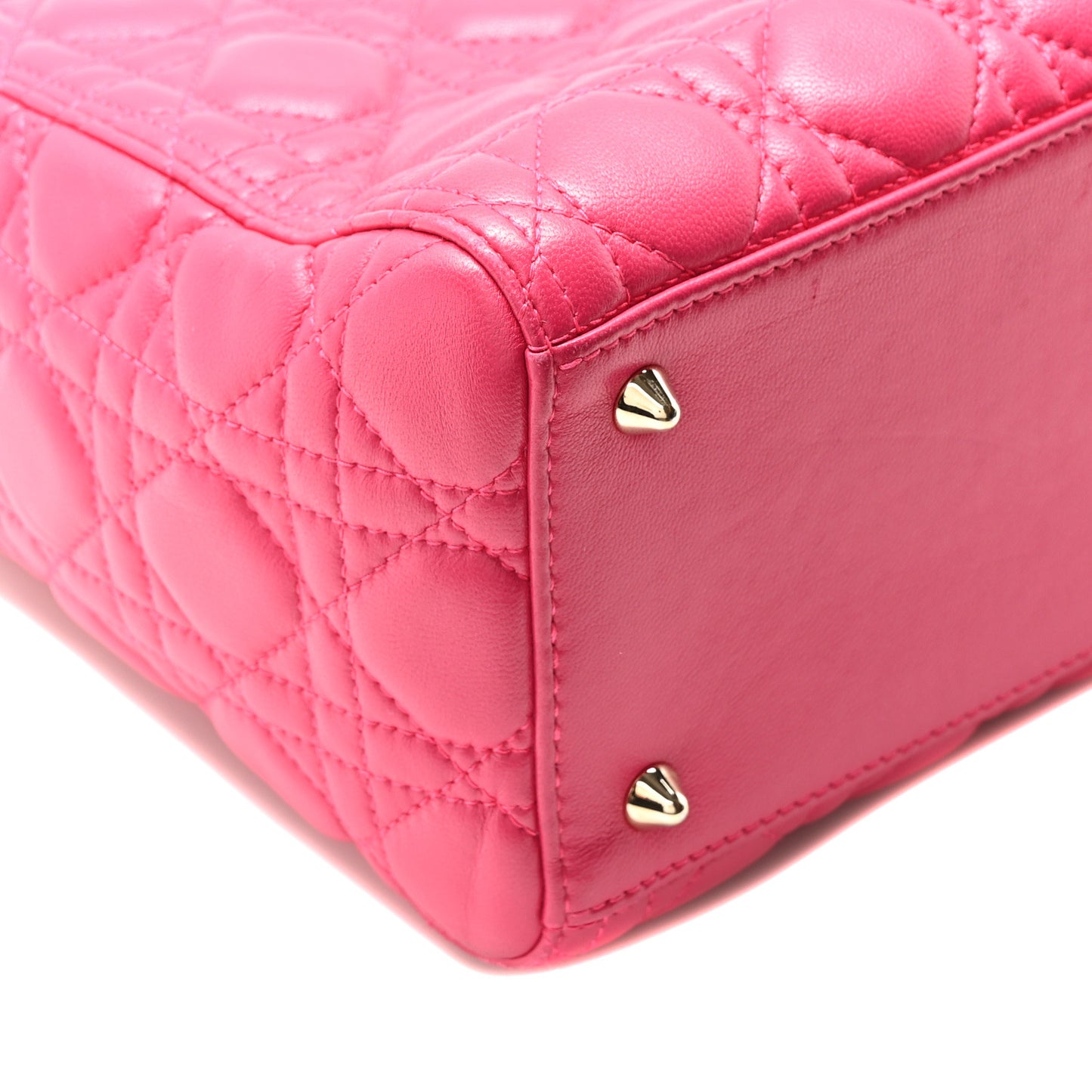 Lambskin Cannage Medium Lady Dior Pink