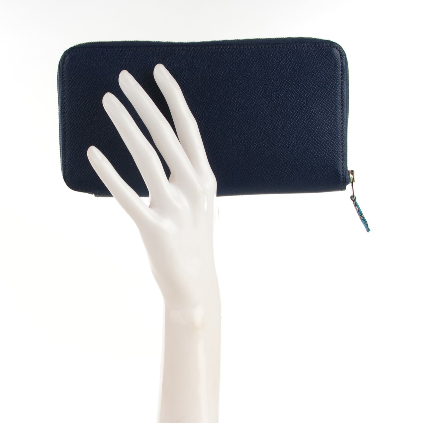 Epsom Silk'In Wallet Bleu Saphir