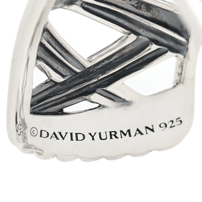 David Yurman Sterling Silver Diamond Papyrus Narrow Cuff Bracelet 3 of 3