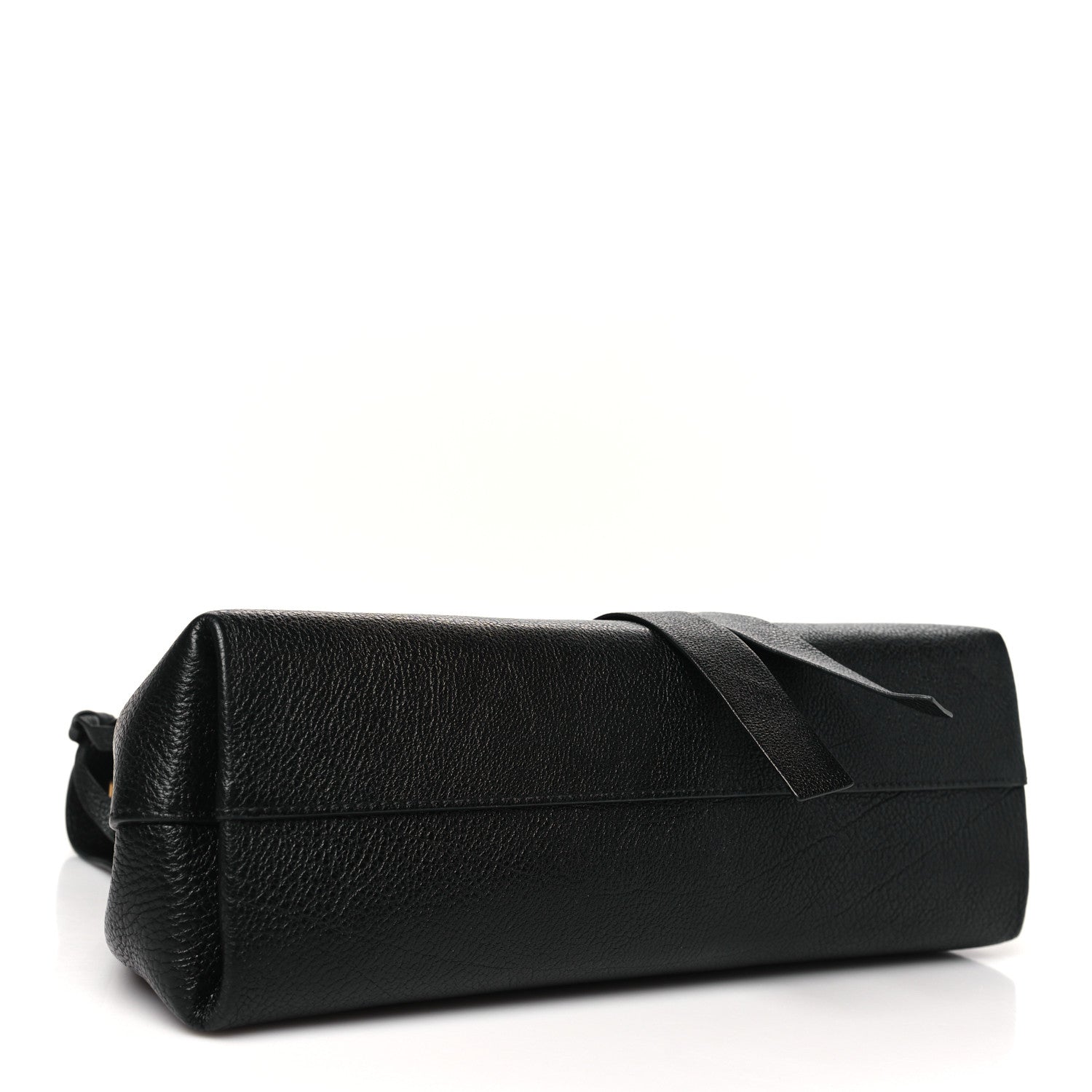 Valentino Garavani Pebbled Calfskin Large VRing Chain Shoulder Bag Black 4 of 9