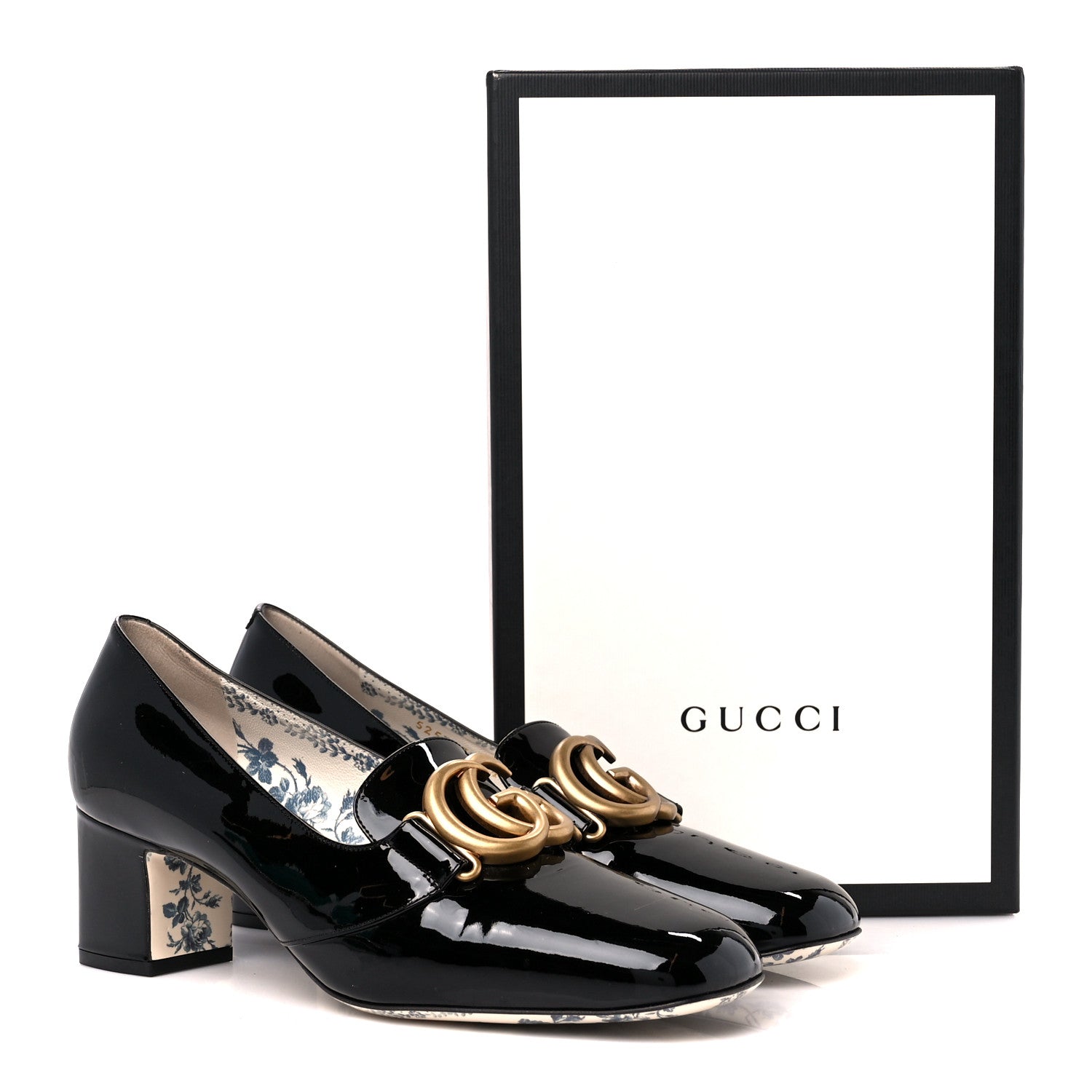 Gucci Vernice GG Victoire 55mm Loafer Pumps 39.5 Black 2 of 10