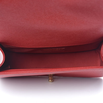 Chanel Caviar Quilted Medium Boy Flap Red 5 of 13