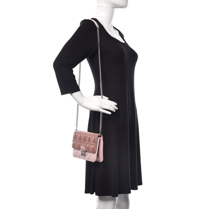 Christian Dior Patent Lambskin Cannage Miss Dior Promenade Pouch Pink 2 of 12