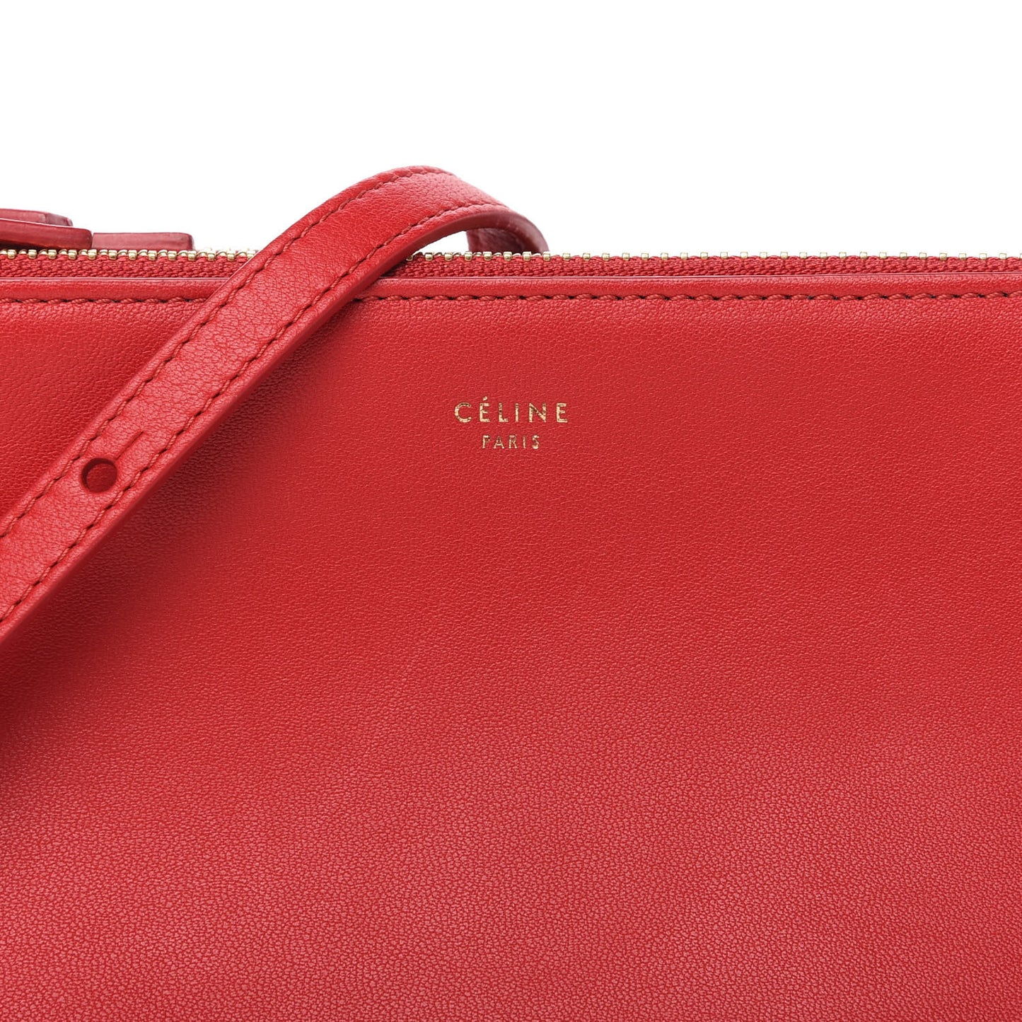 Lambskin Small Trio Crossbody Bag Red