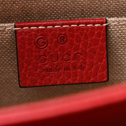 Gucci Dollar Calfskin Small Interlocking G Shoulder Bag Red 7 of 13