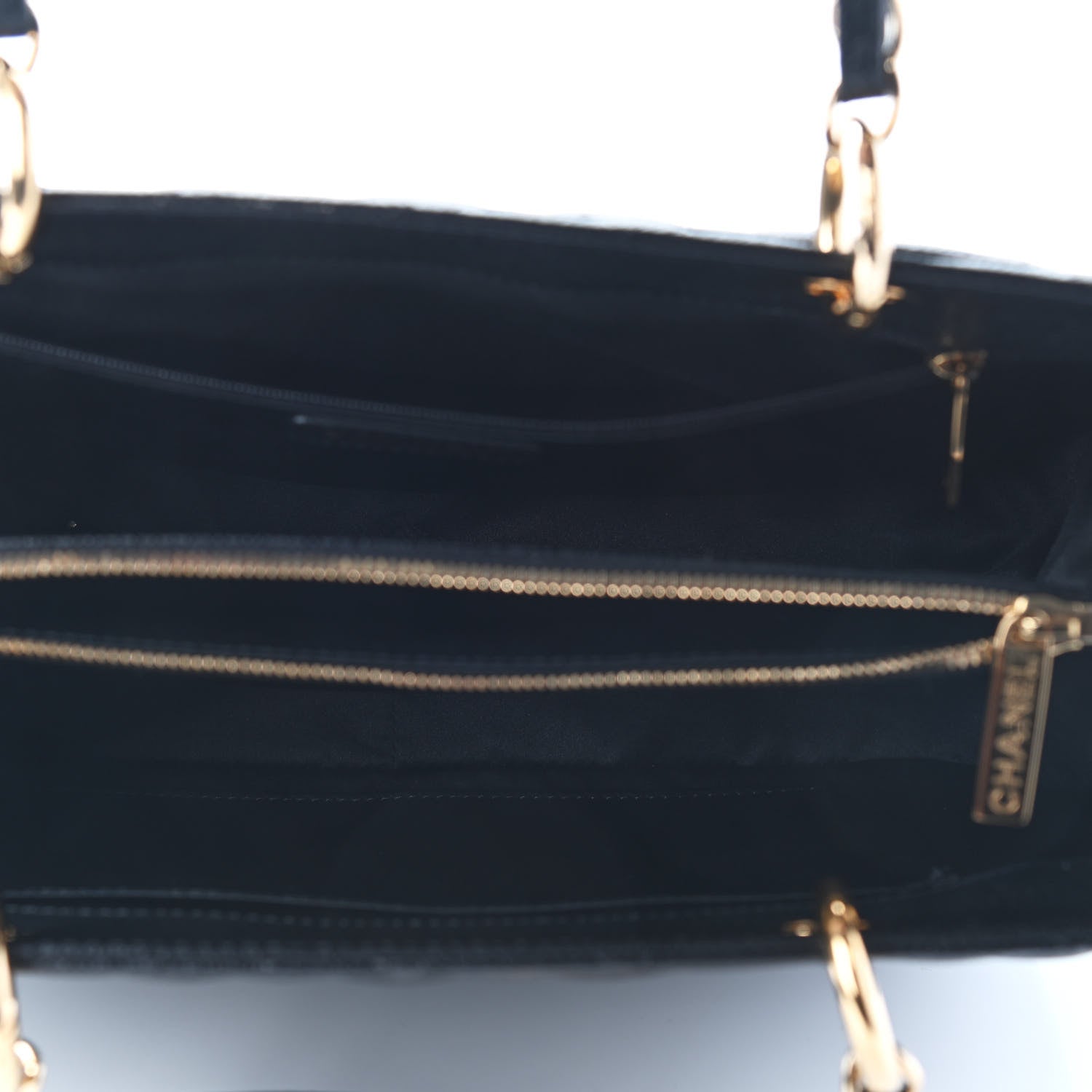 Chanel Caviar Quilted Grand Shopping Tote GST Black 5 of 9