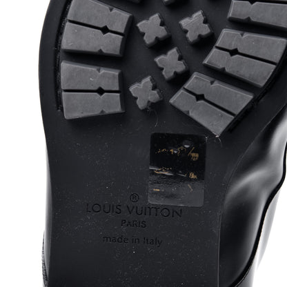 Louis Vuitton Calfskin Mens Formal Derby Shoes 8 Black 8 of 10