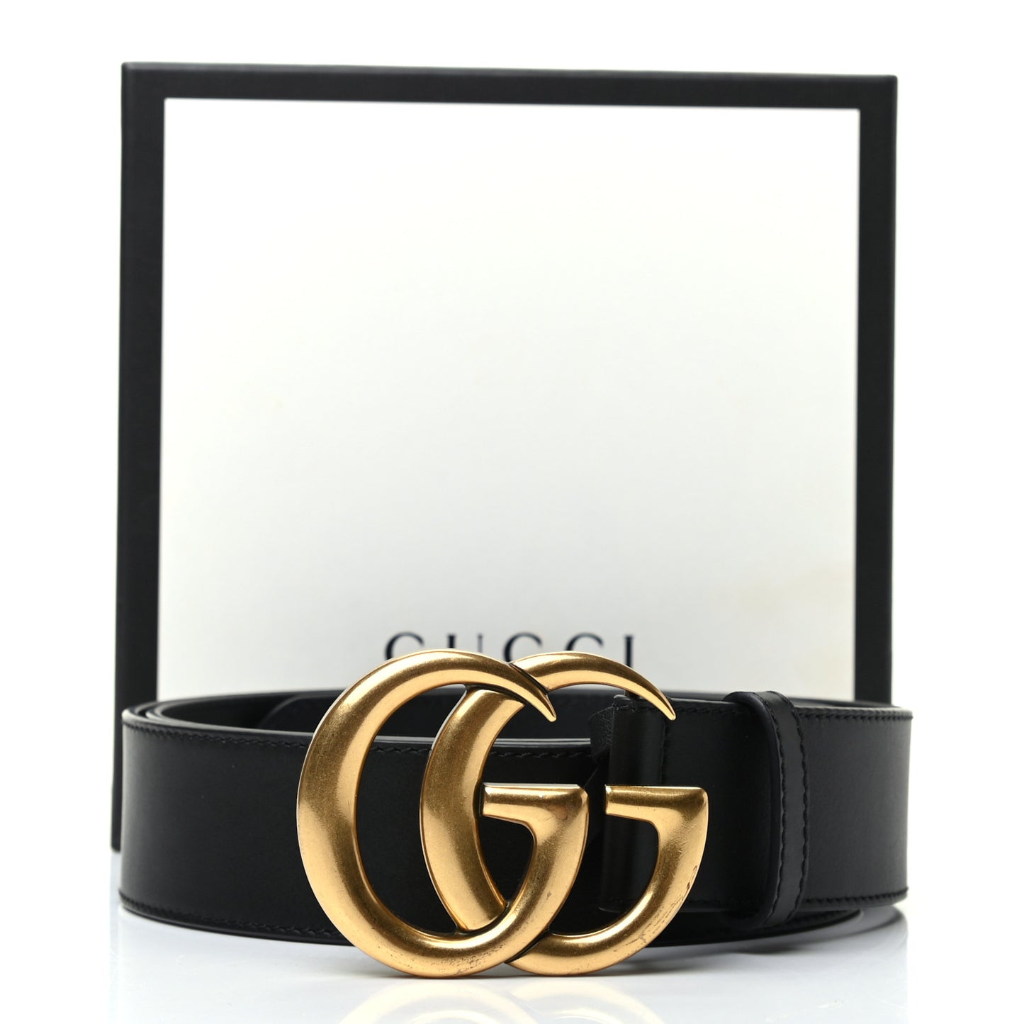 Calfskin Double G 40mm Belt 115 46 Black