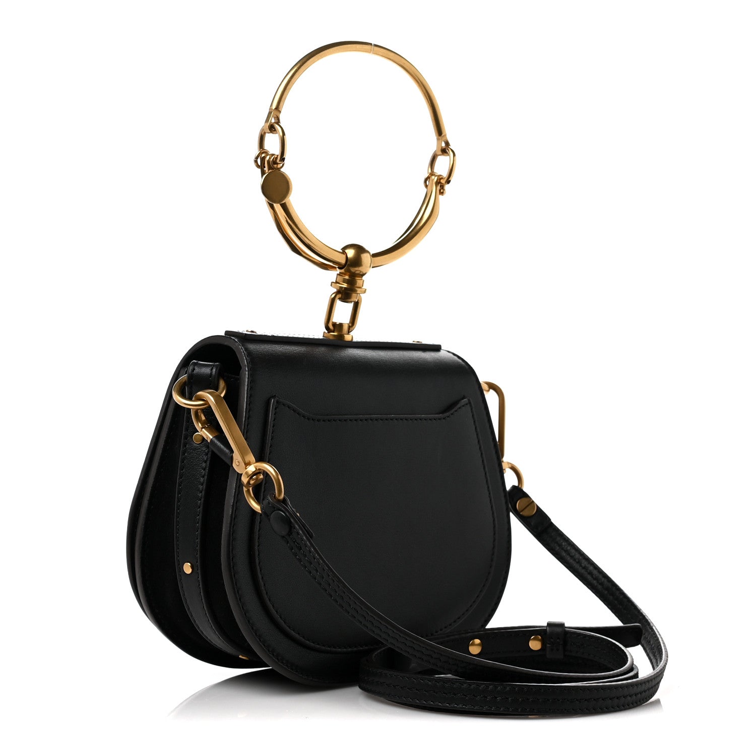 Chloe Calfskin Small Nile Bracelet Bag Black 3 of 10