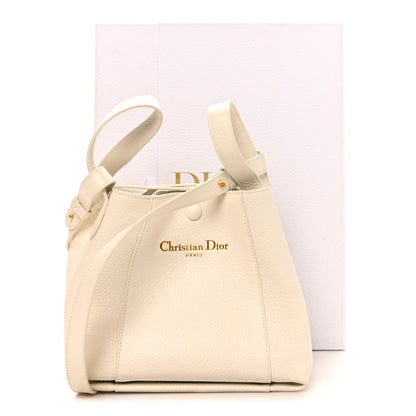 Christian Dior Calfskin Medium Signature Bucket Bag Latte 10 of 10