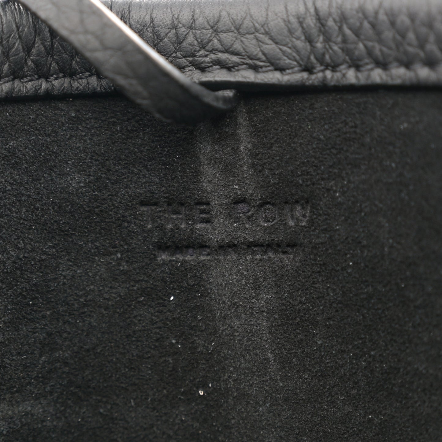 Grained Calfskin Small N/S Park Tote Black