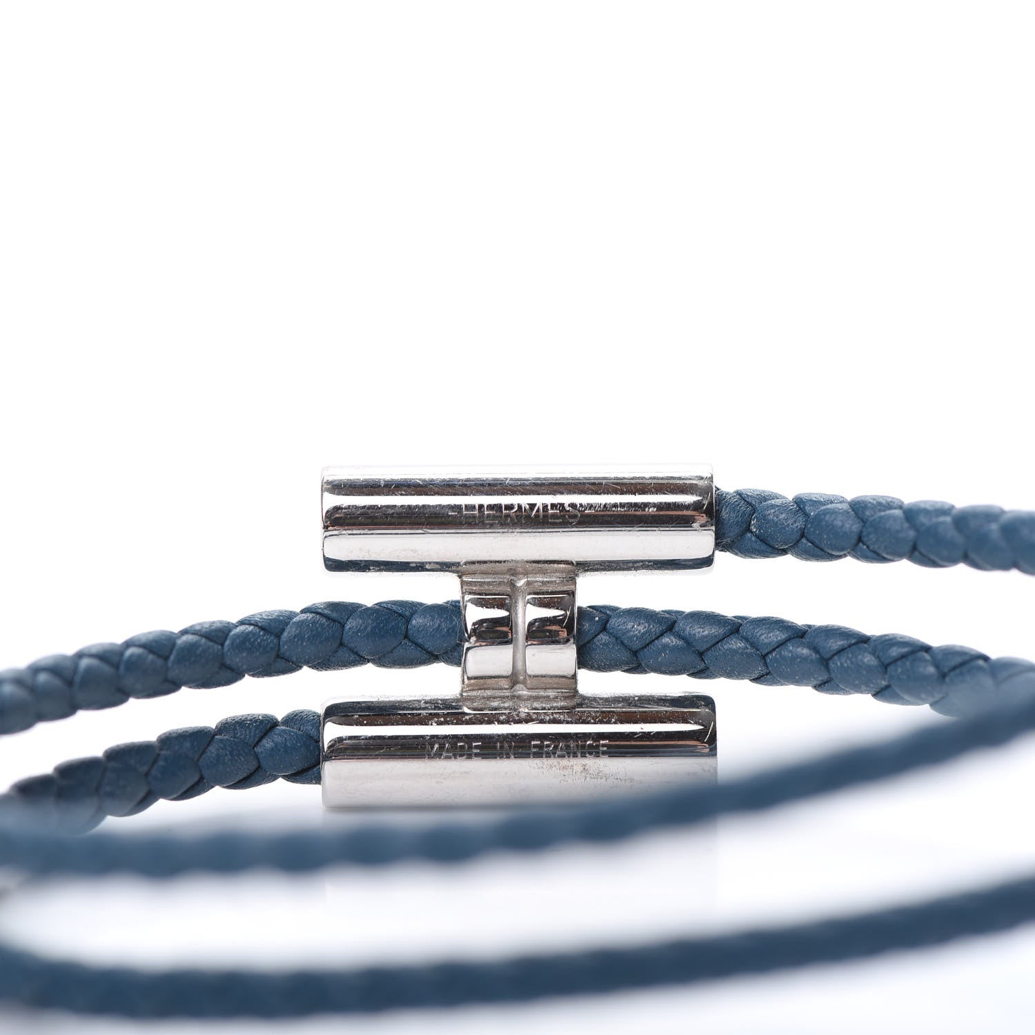 Hermes Swift Double Wrap Cord Tournis Tresse Bracelet T5 Colvert 4 of 5