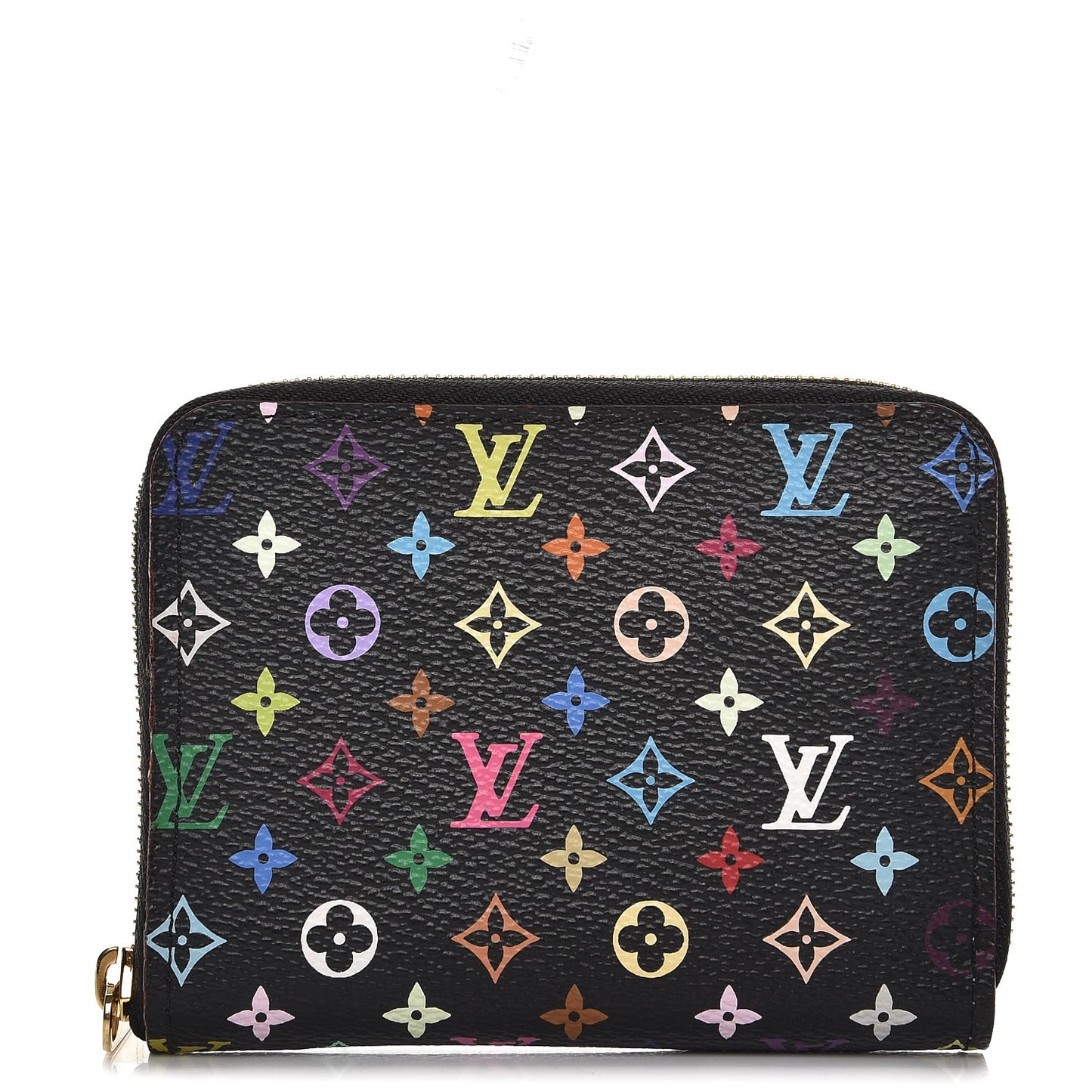 Monogram Multicolor Zippy Coin Purse Black Violet