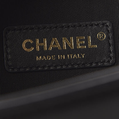 Chanel Lambskin Quilted Medium Boy Flap Black 7 of 9