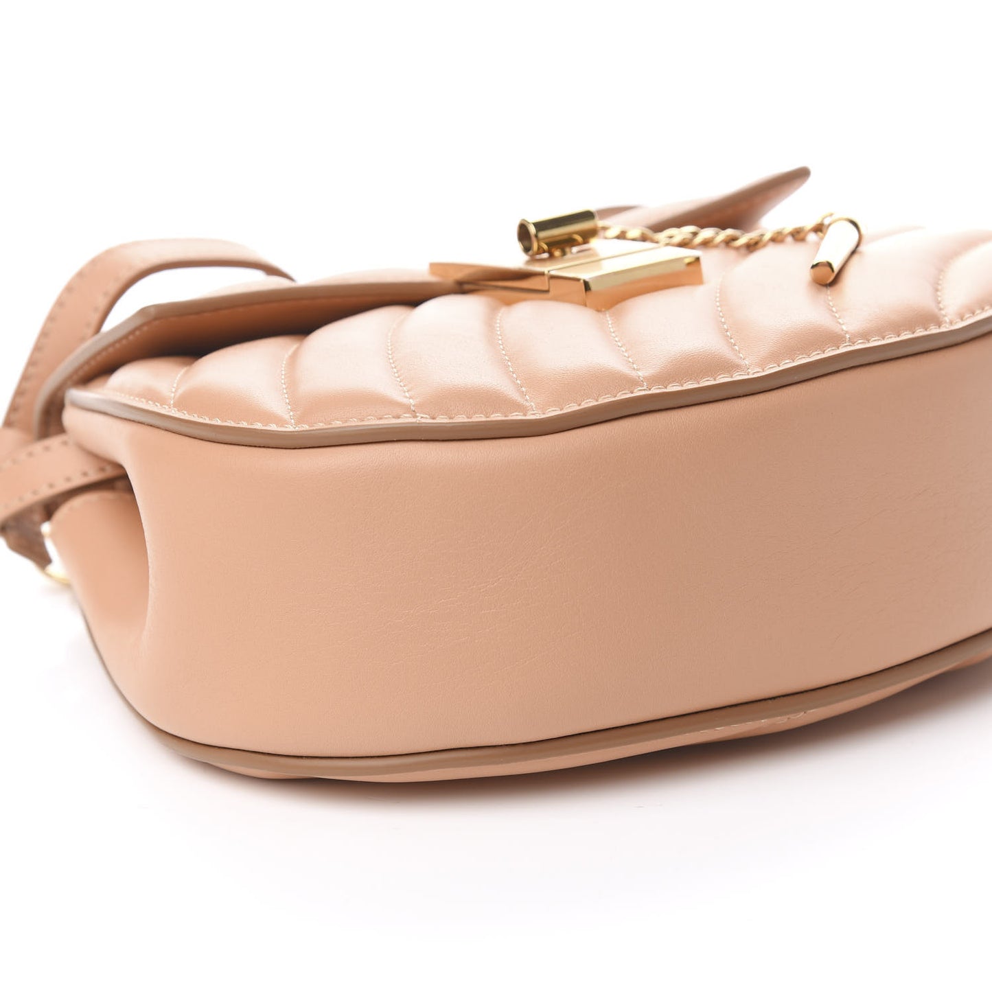 Calfskin Quilted Mini Drew Bijou Shoulder Bag Blushy Pink