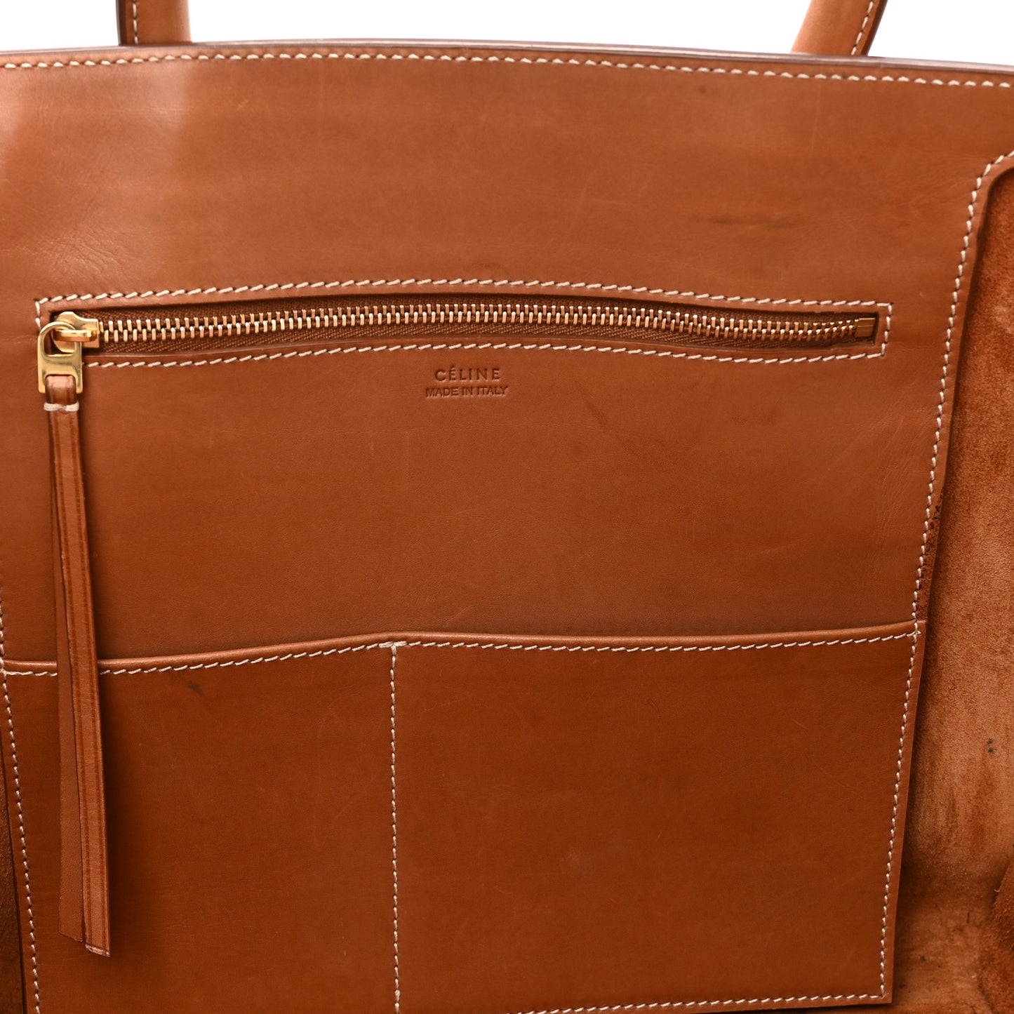 Natural Calfskin Mini Tie Knot Tote Tan