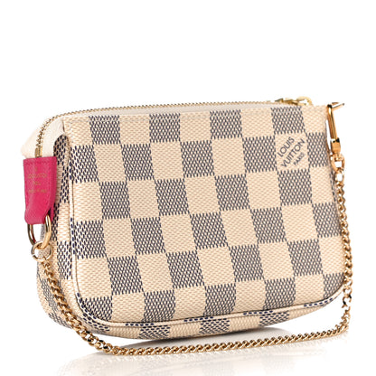 Louis Vuitton Damier Azur 2015 Christmas Animation Mini Pochette Accessories 3 of 11