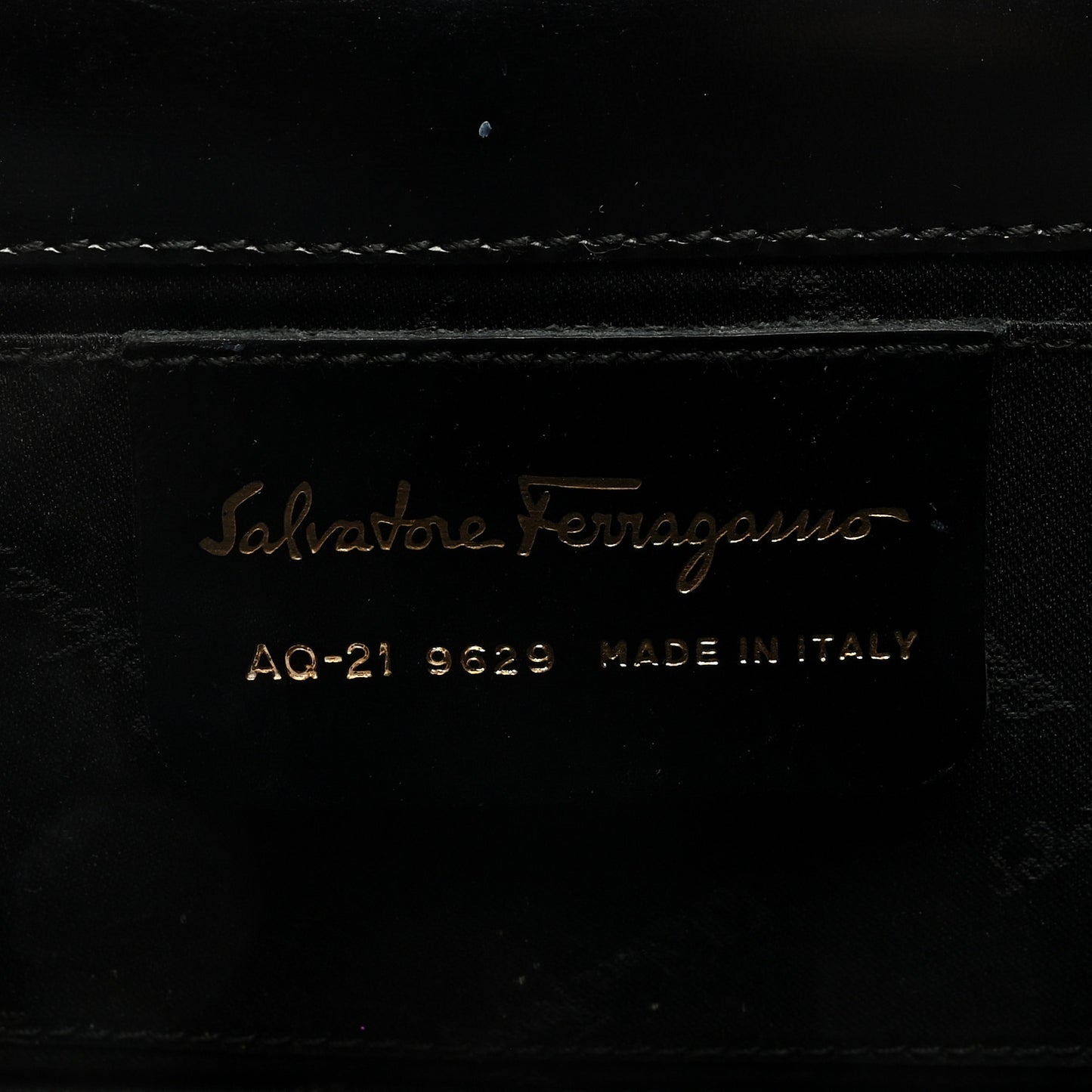 Brushed Calfskin Gancini Chain Crossbody Black