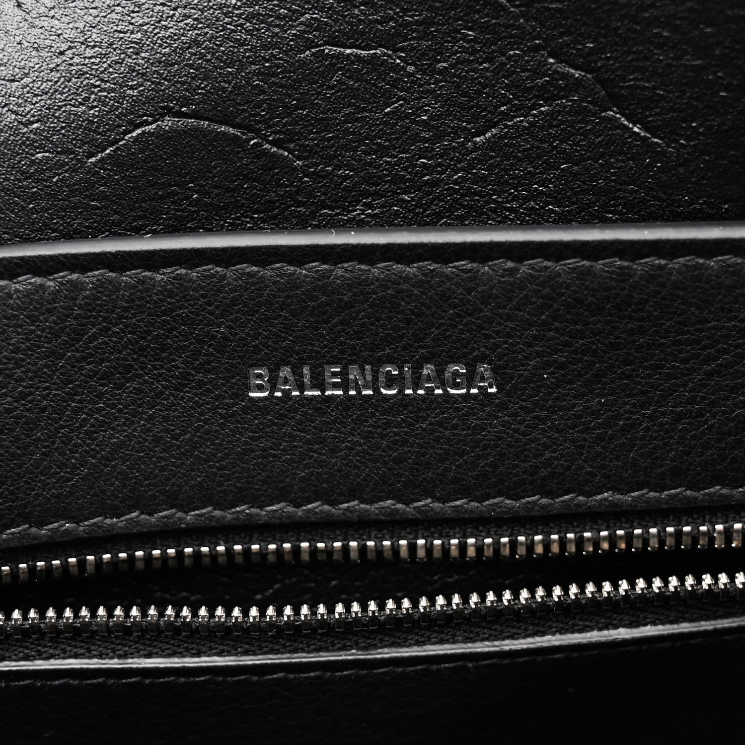 Balenciaga Smooth Calfskin Logo Double Sided XXS Everyday Tote Black White 6 of 12