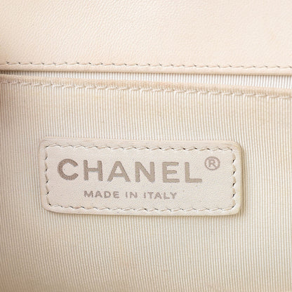 Chanel Lambskin Quilted Medium Boy Flap White 6 of 11