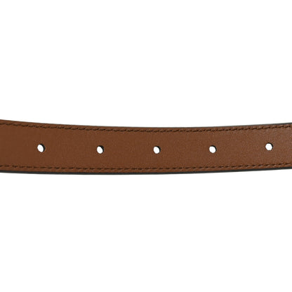 Gucci Arabella Calfskin Guccissima Double G Reversible 20mm Belt 80 32 Porcelain Rose Brown 3 of 5