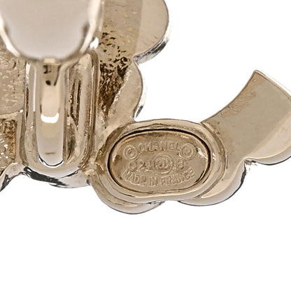 Chanel Enamel CC Earrings Gold Black White 4 of 5