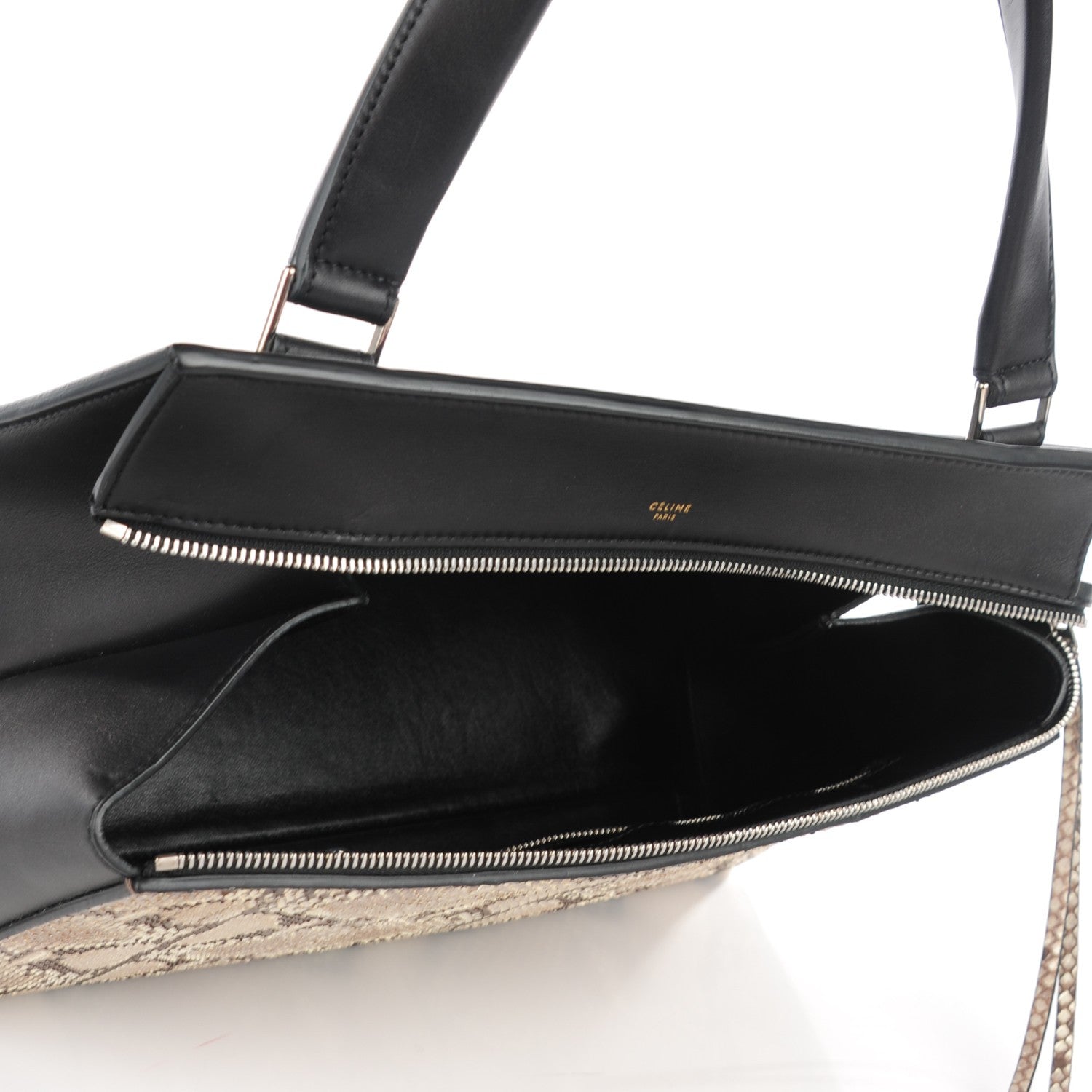 Celine Python Medium Edge Shoulder Bag Natural 5 of 7