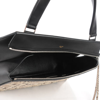 Celine Python Medium Edge Shoulder Bag Natural 5 of 7