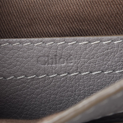 Chloe Calfskin Mini Marcie Round Crossbody Bag Cashmere Grey 6 of 9