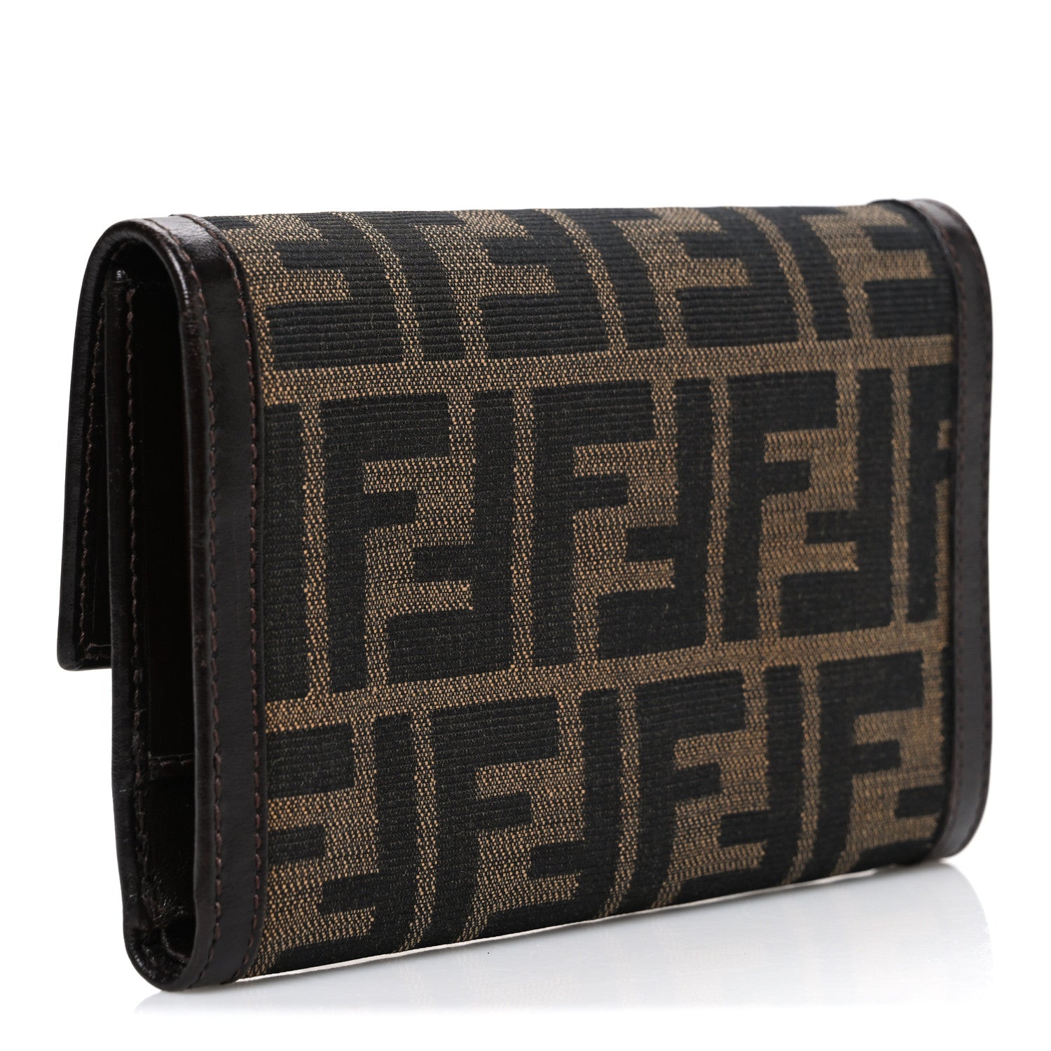 Fendi Zucca Compact Long Wallet Tobacco 3 of 6