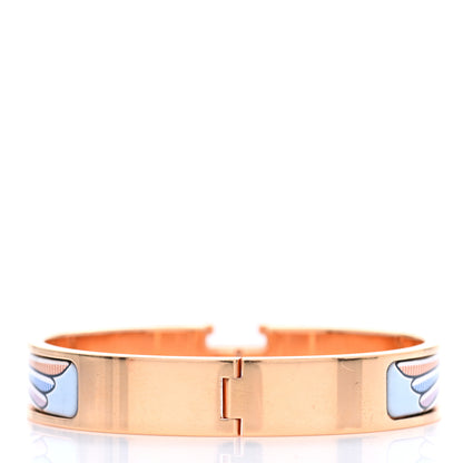Hermes Enamel Narrow Pegase Pop Clic Clac H Bracelet GM Album De Soie Bis 3 of 5